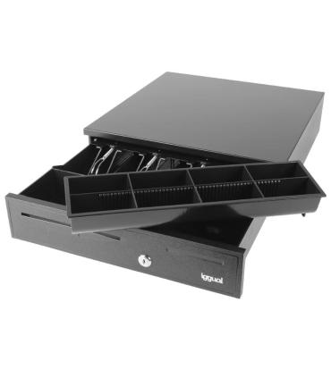 iggual Cajón portamonedas 4+8 negro 42 cm IRON-20