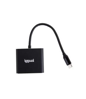iggual Hub tipo C 3 en 1 HDMI USB3.0