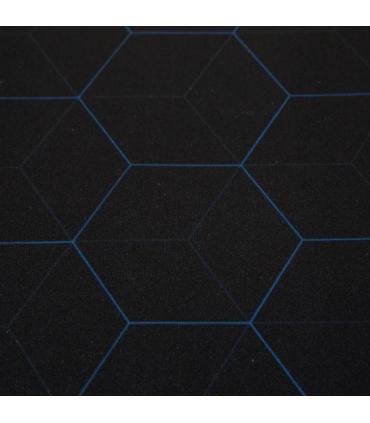 iggual Hexa 1 Alfombrilla de ratón para juegos Negro, Azul