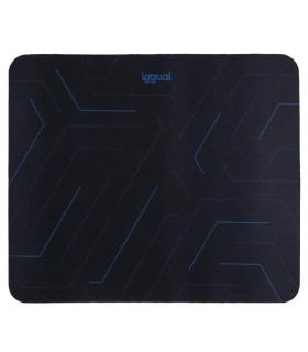 iggual Hexa-2 Alfombrilla de ratón para juegos Negro, Azul