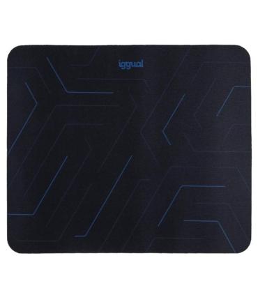 iggual Hexa-2 Alfombrilla de ratón para juegos Negro, Azul