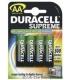 Duracell HR6 AA 4-pack Batería recargable Níquel-metal hidruro (NiMH)