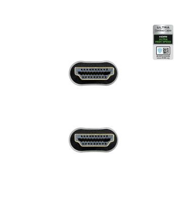 Nanocable Cable HDMI 2.1 Certificado ULTRA HIGH SPEED A M-A M, Negro, 1 m