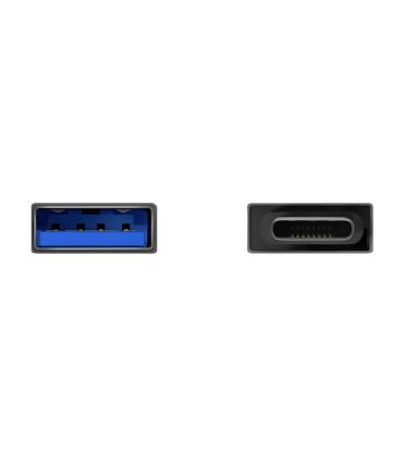 AISENS Mini Adaptador Aluminio USB 3.2 Gen1 3A, Tipo USB-C M-A H, Gris