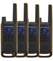 Motorola Talkabout T82 Extreme Quad Pack two-way radios 16 canales Negro, Naranja