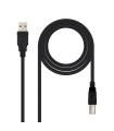 Nanocable CABLE USB 2.0 IMPRESORA, TIPO A/M-B/M, NEGRO, 4.5 M