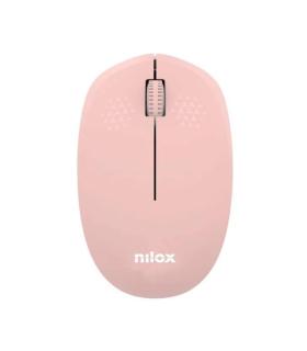 Nilox Ratn Wireless, 1000 DPI, 3 botones, Rosa