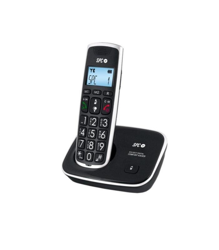 SPC 7608N Telefono DECT CONFORT KAISER Negro