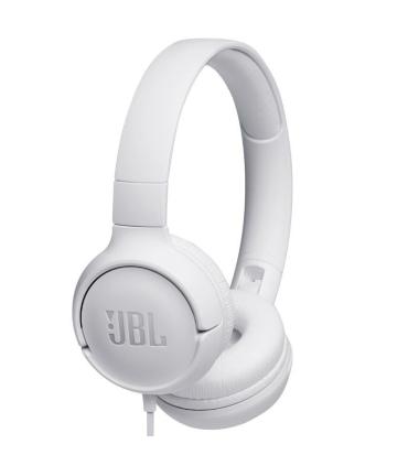 Auriculares JBL Tune 500/ con Micrfono/ Jack 3.5/ Blancos