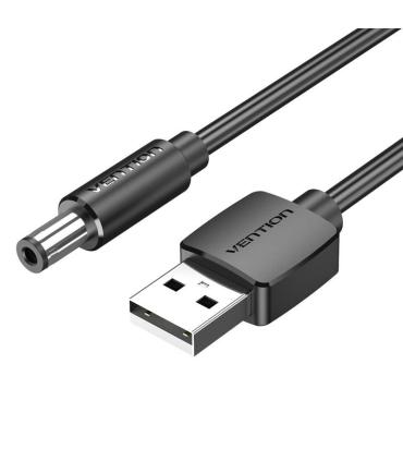 Cable Alimentacin Vention CEYBF/ USB-A Macho - DC 5.5mm Macho/ 1m/ Negro