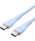 Cable USB 2.0 Tipo-C Vention TAWSG/ USB Tipo-C Macho - USB Tipo-C Macho/ Hasta 100W/ 480Mbps/ 1.5m/ Azul