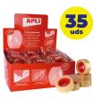 Caja De Cintas Adhesivas Transparentes Apli 11103/ 1.9cm X 33m/ 35 Unidades