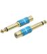 Adaptador Jack Vention VDD-C03/ RCA Hembra - Jack 6.5 Macho/ Azul