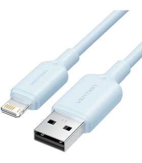 Cable USB 2.0 Lightning Vention LAMSF/ USB Macho - Lightning Macho/ 480Mbps/ 1m/ Azul