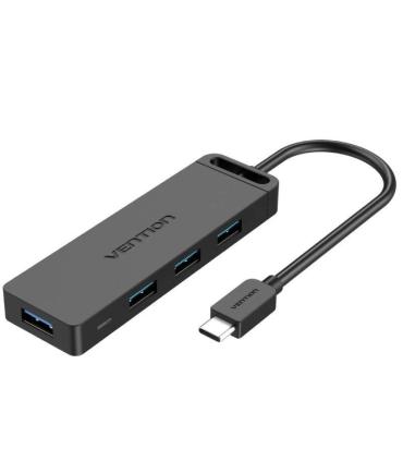 Hub USB Tipo-C Vention TGKBF/ 4xUSB/ 1xMicroUSB PD/ 1m