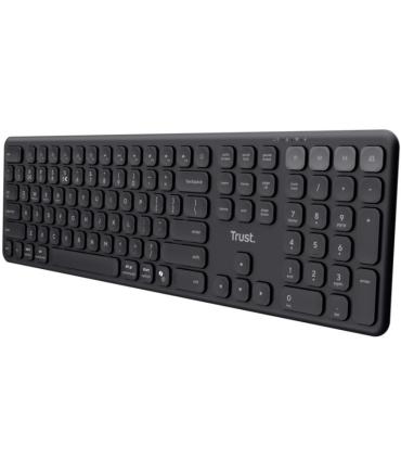 Teclado Compacto Inalmbrico por Bluetooth Trust Vaiya/ Negro