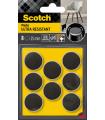 BLISTER 8 FIELTROS ADHESIVOS ULTRA RESISTENTES 25MM DIAMETRO NEGRO SP87A35 SCOTCH 7100309753