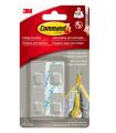 BLISTER 4 GANCHOS ADHESIVOS ACERO INOXIDABLE PEQUEOS HASTA 225G COMMAND 17031SS 3M 7100191643