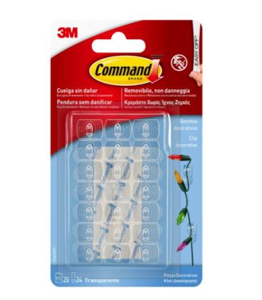 BLISTER 3 GANCHOS ADHESIVOS BLANCO PEQUEOS CON PUNTA ALAMBRE HASTA 225G COMMAND 17067 3M 7100269665