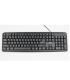 Ewent EW3109 teclado USB + PS 2 Negro