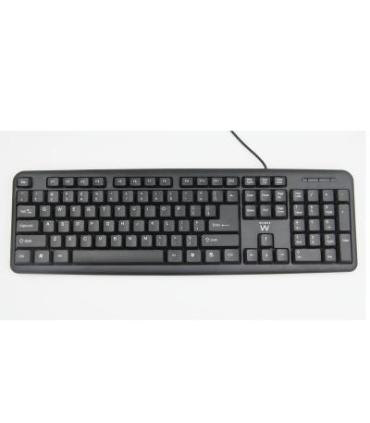 Ewent EW3109 teclado USB + PS 2 Negro