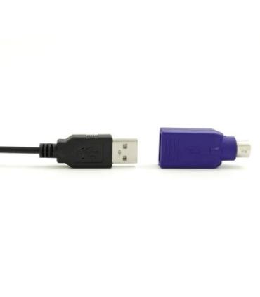 Ewent EW3109 teclado USB + PS 2 Negro