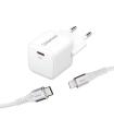 Intenso | KIT Cargador GaN W30C + Cable Lightning