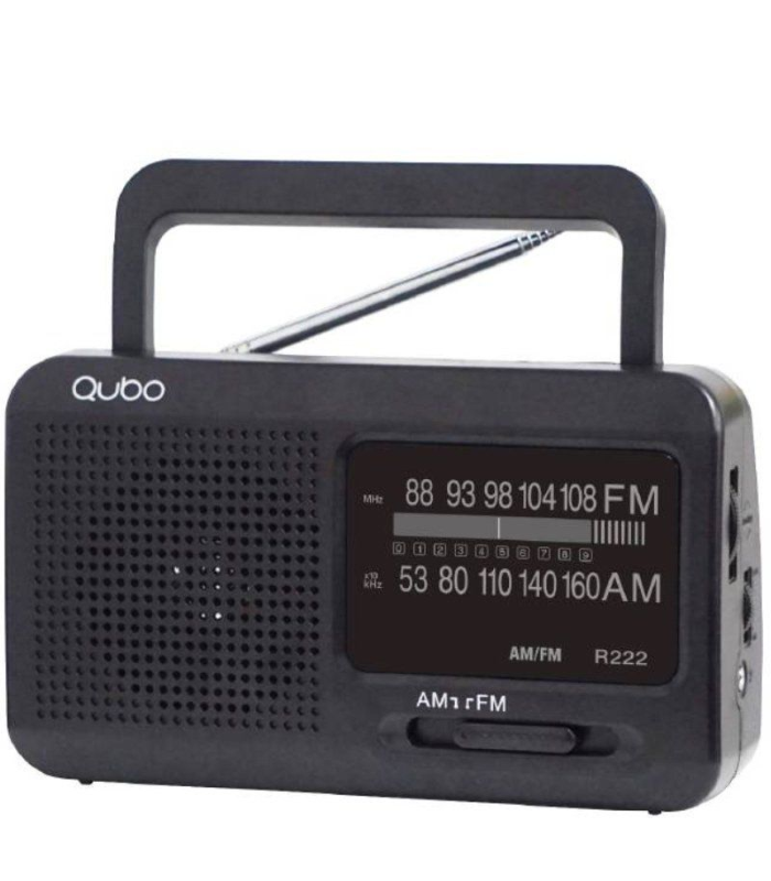 Radio Porttil Qubo R-222/ Negro