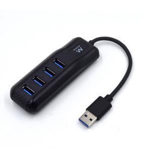 Ewent EW1138 hub de interfaz USB 3.2 Gen 1 (3.1 Gen 1) Type-A 5000 Mbit s Negro