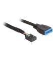 Delock Cable USB 2.0 Hembra/ USB 3.0 Macho