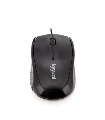 iggual IGG316849 ratón Oficina Ambidextro USB tipo A Óptico 800 DPI