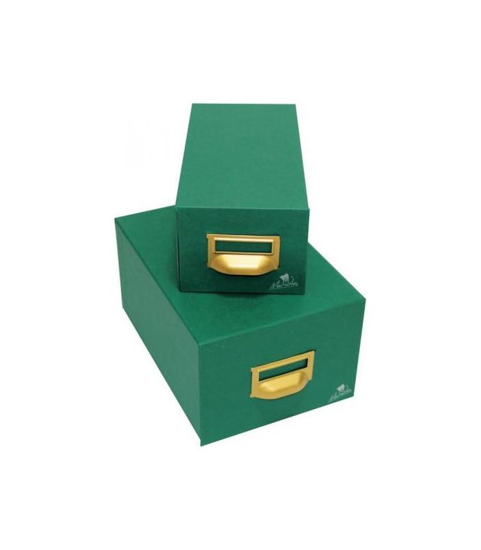 FICHERO CARTON FORRADO EN GELTEX PARA 500 FICHAS (125X95X250 MM) MARIOLA 1-500