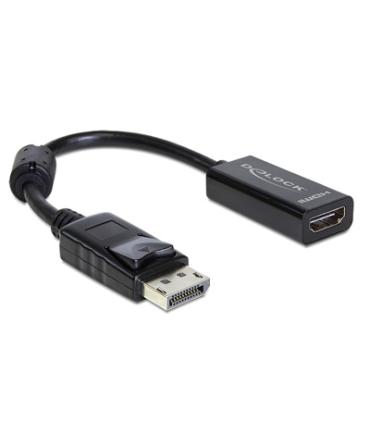 Delock Adaptador Displayport M a HDMI H Negro