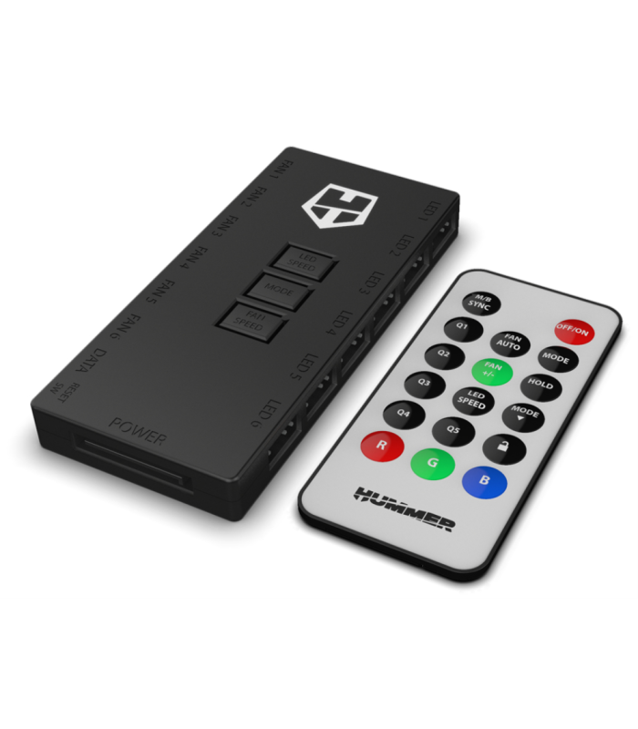 VENTILADOR NOX HUMMER R-HUB ARGB REMOTE HUB