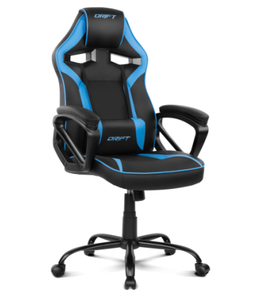 DRIFT DR50 Silla para videojuegos de PC Asiento acolchado tapizado Negro, Azul