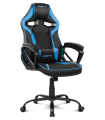 DRIFT DR50 Silla Para Videojuegos De PC Asiento Acolchado Tapizado Negro, Azul