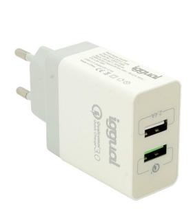 iggual Cargador 2xUSB carga rápida QC3.0 30W