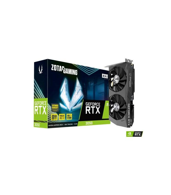 VGA ZOTAC RTX 3050 ECO,NV,RTX3050,GDDR6,8GB,128BIT,HDMI+3DP,2 VENTILADORES (ZT-A30500K-10M)