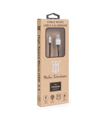 Maillon Technologique Premium MTPMUS241 cable USB USB 2.0 1 m USB A Micro-USB B Plata