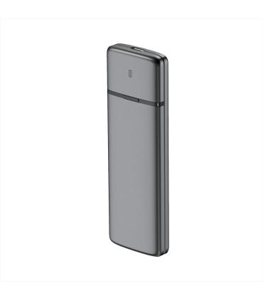 AISENS Caja Externa M.2 (NGFF) ASM2-002G SATA NVME a USB3.1 USB3.2 GEN2, Gris