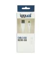iggual IGG316931 cable USB USB 2.0 1 m USB A Micro-USB A Blanco