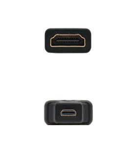 Nanocable 10.15.1206 cambiador de género para cable HDMI Micro HDMI Negro