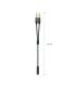 AISENS Cable Adaptador Audio Jack 3.5 4pines H-2xjack 3.5 3pines M, Negro, 25cm
