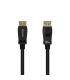 AISENS Cable Displayport Certificado V1.4 8k@60hz, DP M-DP M, Negro, 1.0m
