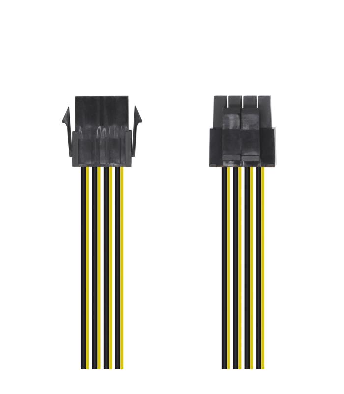 AISENS Cable Alimentación, 8pin H-4+4pin M, 30cm