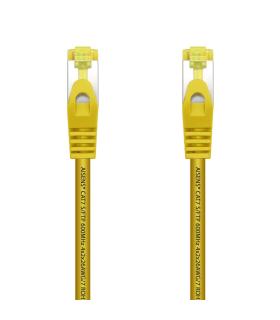 AISENS Cable De Red Latiguillo RJ45 LSZH Cat.7 600 MHz S FTP PIMF AWG26, Amarillo, 25 cm