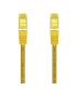 AISENS Cable De Red Latiguillo RJ45 LSZH Cat.7 600 MHz S FTP PIMF AWG26, Amarillo, 1.0 m