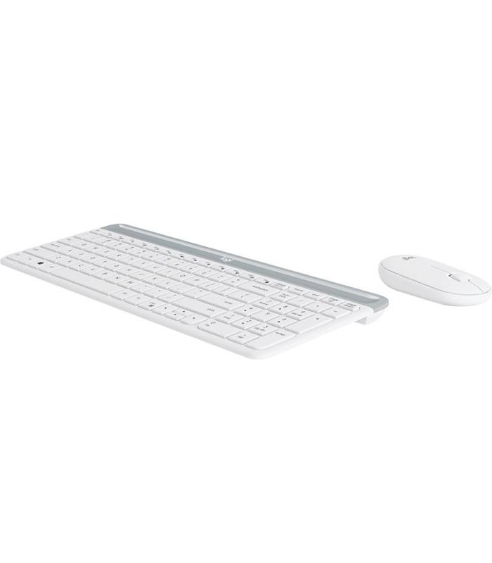 Logitech MK470 teclado Ratón incluido Oficina RF inalámbrico Español Blanco