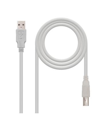 Nanocable CABLE USB 2.0 IMPRESORA, TIPO A M-B M, BEIGE, 1.0 M