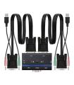 Nanocable KVM SWITCH VGA USB 1U-2PC+CABLE